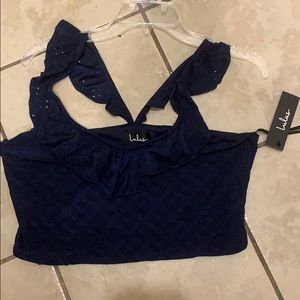 NEW lace lulus crop top